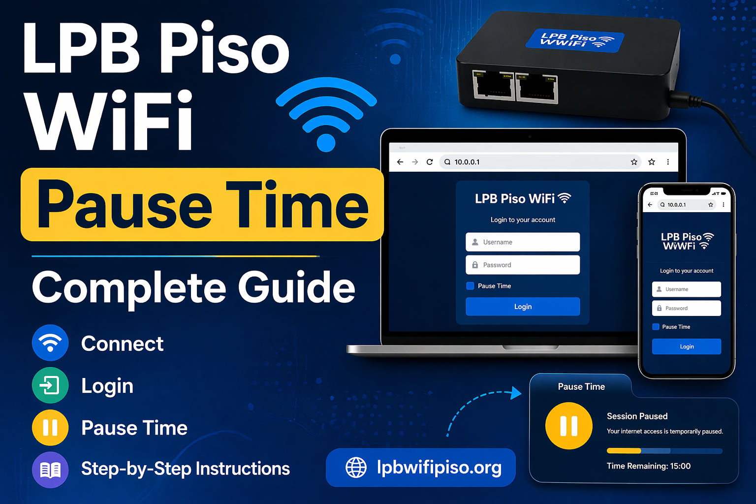LPB Piso WiFi Pause Time – Complete Guide