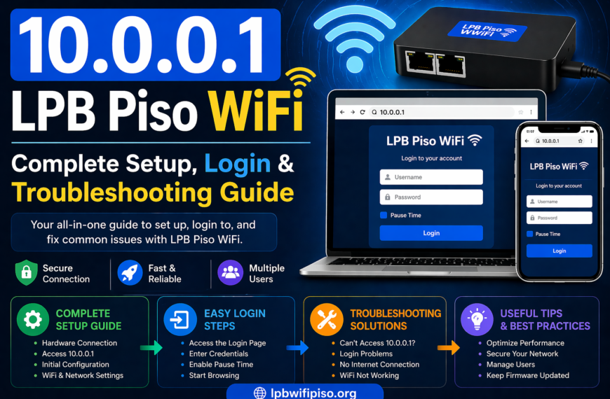 10.0.0.1 LPB Piso WiFi – Complete Setup, Login & Troubleshooting Guide