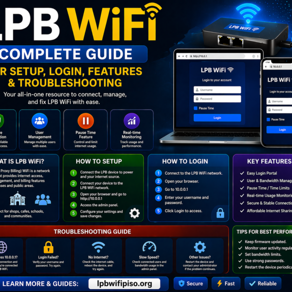 LPB WiFi – Complete Guide for Setup, Login, Features & Troubleshooting